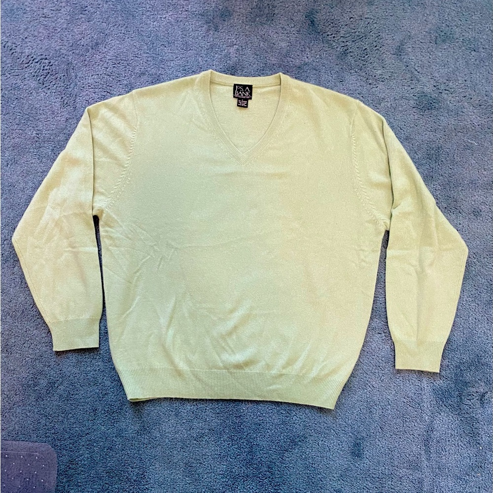 Jos A Banks cashmere sweater.